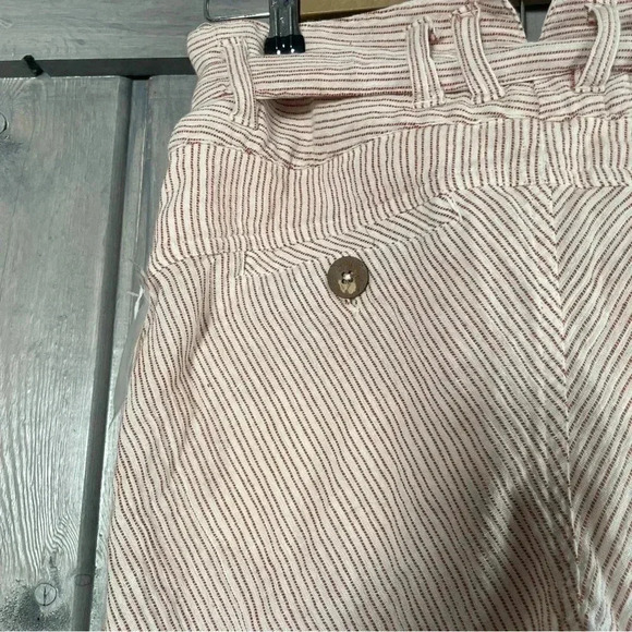 FREE PEOPLE 2 Rumors Yarn Dye Harem Pants in Canvas Combo • Natural Cream - Picture 6 of 16